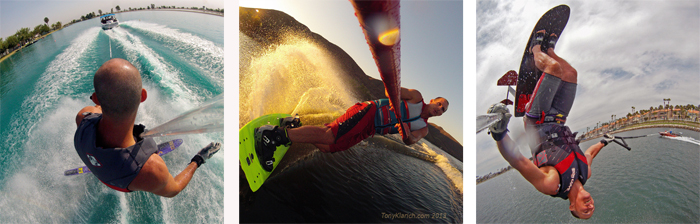 Klarich Water Ski Slalom Side SLide Wakeboard Sky Ski GoPro