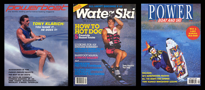 Tony Klarich Water Ski Magazine COvers